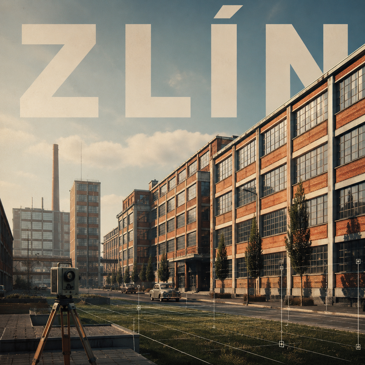 City builder inspirado en la arquitectura de los años 30: Zlín City 1 ChatGPT Image 22 jun 2026 15 43 41