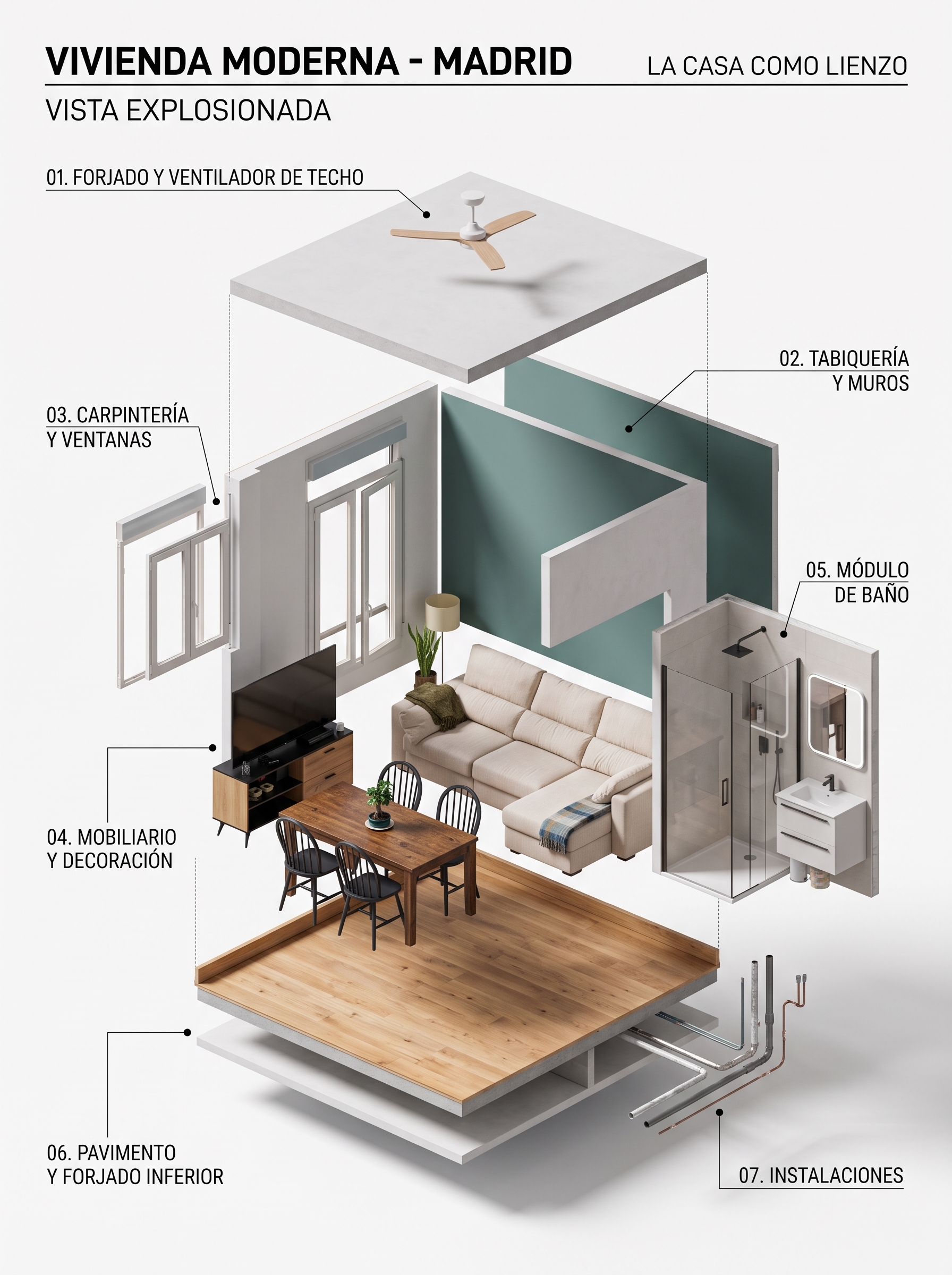 Arquitectura moderna en Madrid: Eral y la casa como lienzo - La vivienda como obra, lo caro no es el mármol. Arquitectura moderna en Madrid: Eral y la casa como lienzo - La vivienda como obra, lo caro no es el mármol.