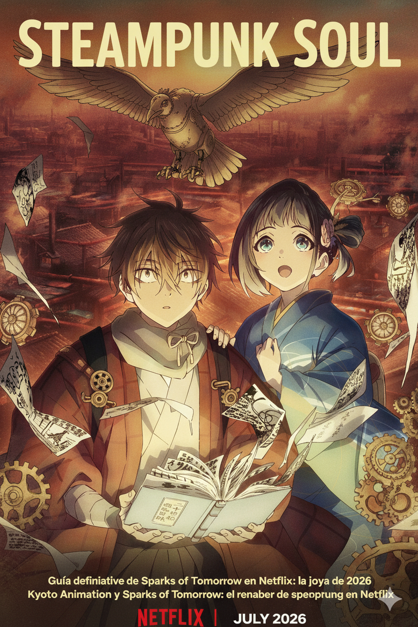Kyoto Animation y Sparks of Tomorrow: el renacer del steampunk en Netflix 1 Gemini Generated Image fo3kzpfo3kzpfo3k